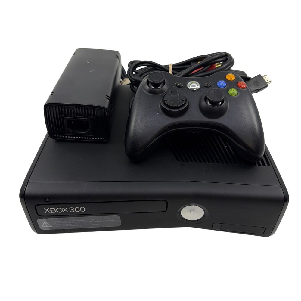 Xbox 360 S Console Model 1439 Tested & Working w/ Charger & Controller